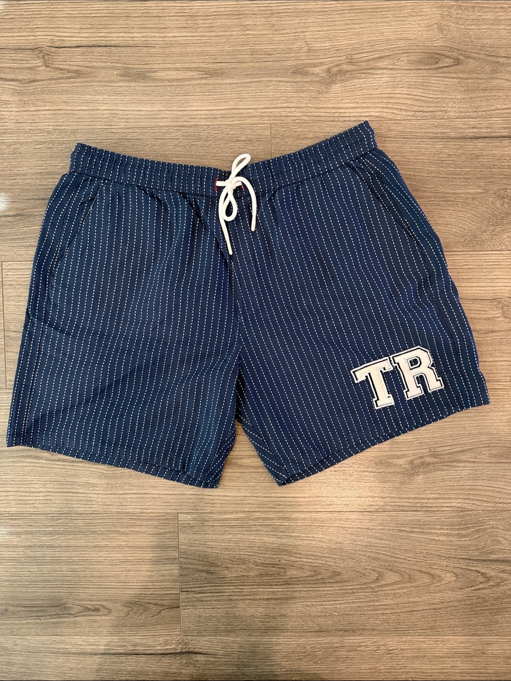 True Religion Big T Embro Pacific Blue Shorts Men’s Size XXL